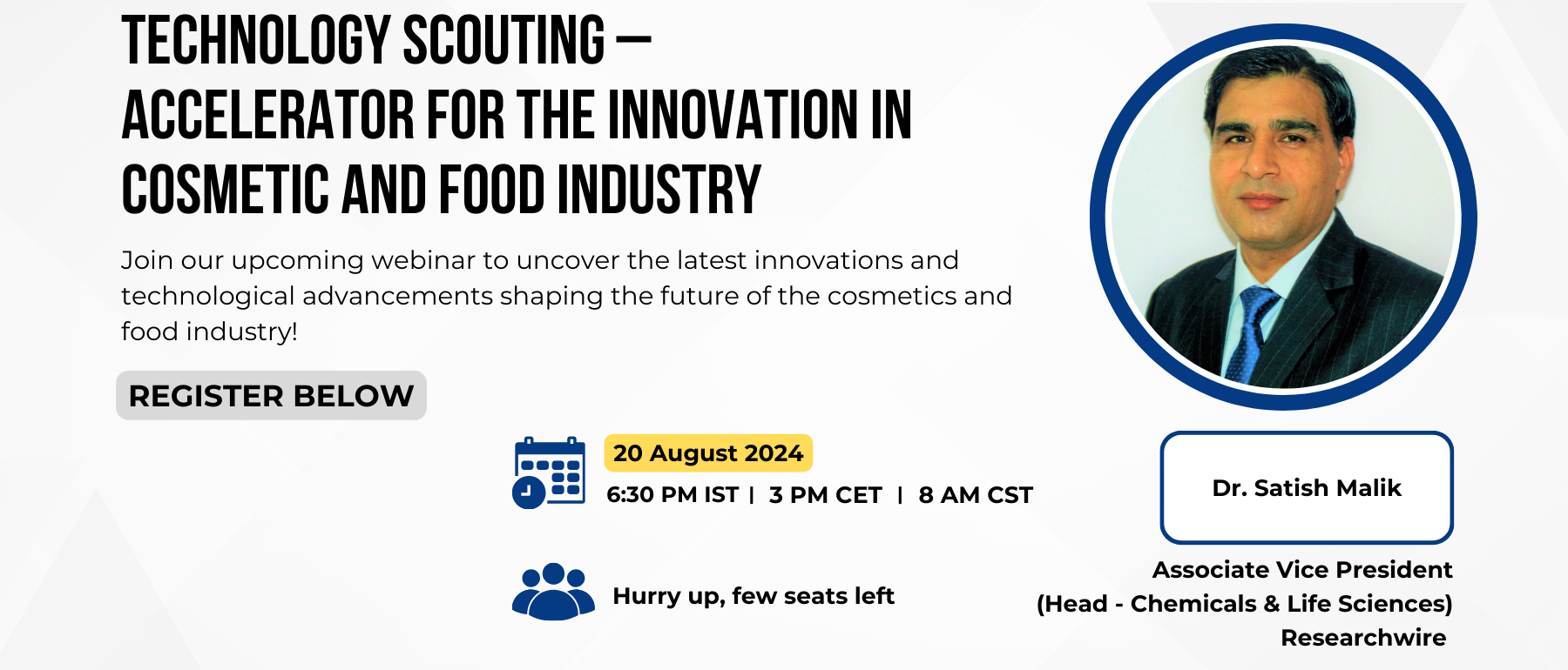 Technology Scouting – Accelerator for the Innovation in Cosmetic and Food Industry